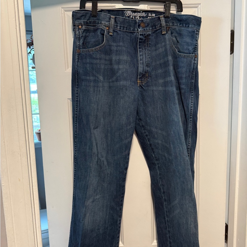 Wrangler Blue Slim Jeans Classic Style